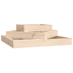 vidaXL Jardinière 83x83x27 cm Bois massif de pin