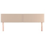 vidaXL Têtes de lit 2 Pièces Cappuccino 80x5x78/88 cm Similicuir