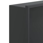 vidaXL Niche de douche noir mat 62x32x9 cm acier inoxydable
