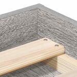 vidaXL Cadre de lit sans matelas sonoma gris 150x200 cm