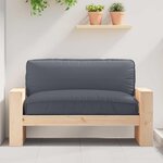 vidaXL Coussin pour assise de palette Anthracite 120 x 80 x 12 cm