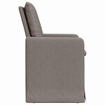 vidaXL Chaises de salle à manger 2 Pièces Taupe 57 x 67 x 98 cm tissu