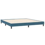 vidaXL Sommier à lattes de lit sans matelas bleu foncé 200x210cm