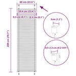 vidaXL Store plissé rouge bordeaux 60x200 cm largeur du tissu 59 4 cm