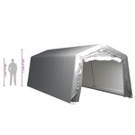 vidaXL Tente de rangement 300x750 cm Acier Gris
