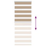 vidaXL Store zèbre marron sable largeur du tissu 50 9 cm polyester