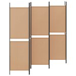 vidaXL Paravent à 6 panneaux Beige 300 x 180 cm Tissu