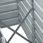 vidaXL Jardinière surélevée acier galvanisé 240x40x45 cm gris