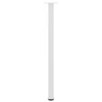 vidaXL Pieds de table console 4 pièces Blanc 72-74 cm Acier