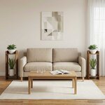vidaXL Support de Plante 2 pièces Bois ancien 30 x 30 x 80 cm