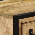 vidaXL Buffet et 2 tiroirs 53x31x72 cm bois massif de manguier et fer