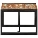 vidaXL Table basse multicolore 50x50x35 cm bois de récupération massif
