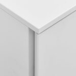 vidaXL Classeur mobile Gris clair 39x45x67 cm Acier