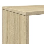vidaXL Bibliothèque chêne sonoma 132x29x141 5 cm bois d'ingénierie