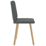 vidaXL Chaises à manger lot de 2 gris foncé tissu