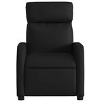 vidaXL Fauteuil inclinable Noir Similicuir