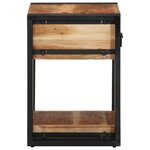 vidaXL Set de 2 tables de nuit 40x35x50 cm en bois d'acacia massif