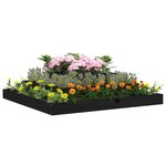 vidaXL Jardinière Noir 110x110x27 cm Bois massif de pin