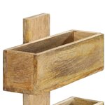 vidaXL Porte-revue mural 30x11x72 cm Bois de manguier solide