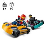 LEGO City - Set de Course Karts et Pilotes - 60400 pour Enfants