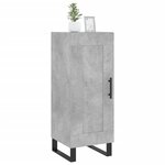 vidaXL Buffet Gris béton 34 5x34x90 cm Bois d'ingénierie