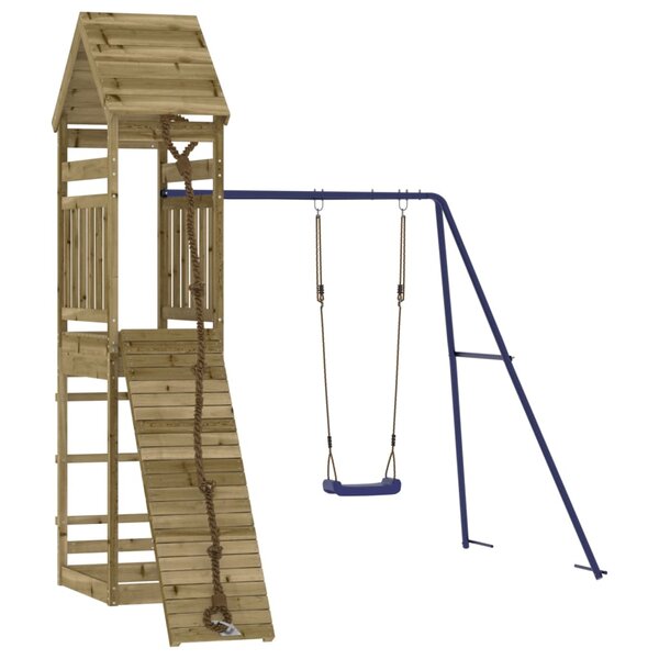 vidaXL Aire de jeux d'extérieur bois de pin imprégné