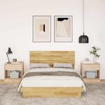 vidaXL Cadre de lit avec tête de lit sans matelas 120x200 cm