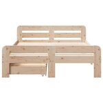 vidaXL Cadre de lit sans matelas 120x190 cm bois de pin massif