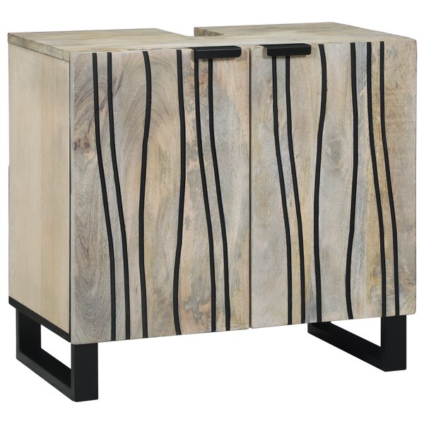 vidaXL Armoire d'évier avec étagère avec stockage avec porte mno 62 x 33 x 58 cm