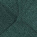 vidaXL Coussins de siège 4 Pièces Vert foncé 40 x 40 x 12 cm tissu