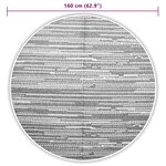 vidaXL Tapis d'extérieur ARAKIL marron Ø160 cm PP
