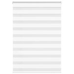 vidaXL Store zèbre blanc 110x100 cm largeur du tissu 105 9cm polyester