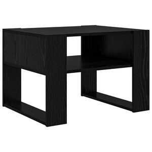 vidaXL Table basse Chêne noir 66 x 53 x 45 cm Bois d'ingénierie
