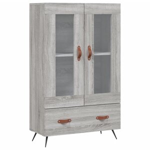vidaXL Buffet haut sonoma gris 69 5x31x115 cm bois d'ingénierie