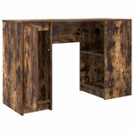 vidaXL Bureau chêne fumé 120x42x76 cm bois d'ingénierie
