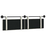 vidaXL Tête de lit suspendue Crème Velours
