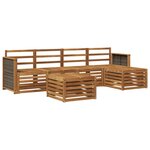 vidaXL Ensemble de canapés d'extérieur 6 pc Naturel