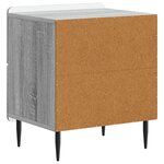 vidaXL Cabinet de chevet Sonoma gris 43 x 34 5 x 49 5 cm