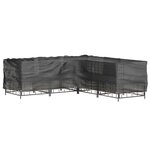 vidaXL Housse de salon de jardin en forme de L 16 œillets 250x250x70cm