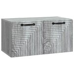 vidaXL Meuble TV mural Sonoma gris 59 5 x 31 x 30 cm Bois d'ingénierie