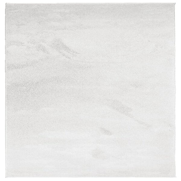 vidaXL Tapis OVIEDO à poils courts gris 120x120 cm