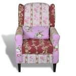 vidaXL Fauteuil avec design de patchwork Tissu