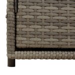 vidaXL Armoire de rangement jardin gris 110x55x60 5 cm résine tressée