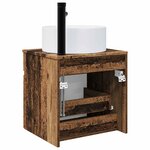 vidaXL Meuble de lavabo mural Bois ancien 49 x 44 5 x 65 5 cm
