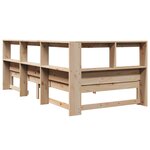 vidaXL Lit bibliothèque sans matelas 90x200 cm bois de pin massif