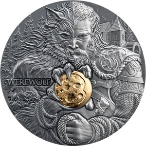 Monnaie WEREWOLF Dual Essence 2 Oz Argent 2000 Francs Cameroon 2024