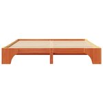 vidaXL Cadre de lit Marron ciré 180x200 cm en bois de pin massif