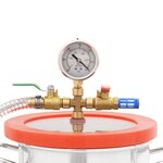 vidaXL Chambre à vide avec pompe à un étage 3 7 L