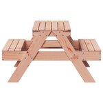 vidaXL Table de pique-nique pour enfants bois massif de douglas