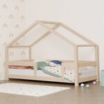 Lit cabane enfant LUCKY 70 x 160 beige
